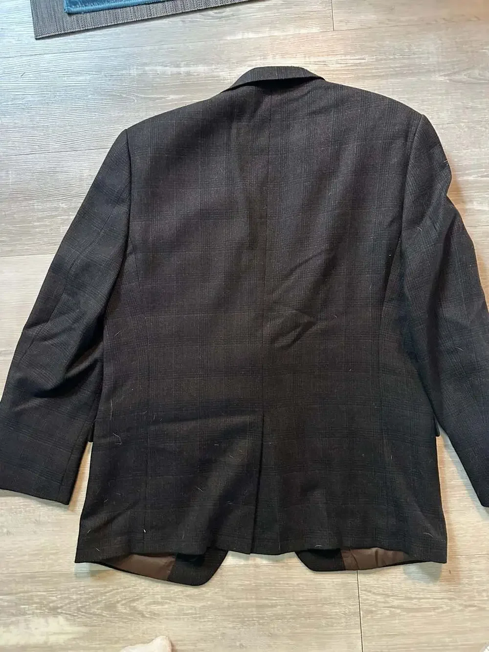 Lauren Ralph Lauren Men's Brown Lambswool Two Button Blazer Sport Coat